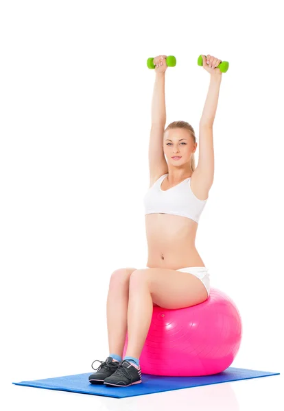 Fitness-Frau — Stockfoto