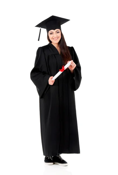 Graduação estudante menina — Fotografia de Stock