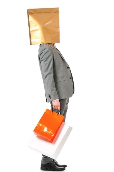 Hombre en sombrero de santa — Foto de Stock