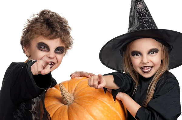 Dítě v halloweenském kostýmu — Stock fotografie