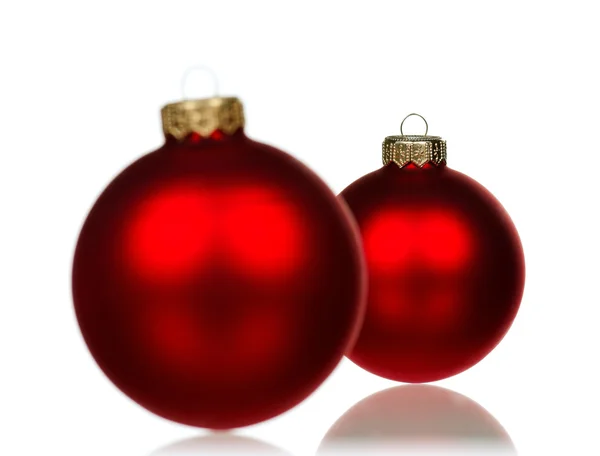 Kırmızı baubles — Stok fotoğraf