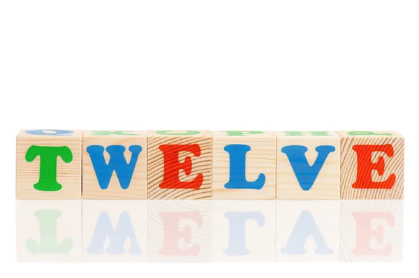 Cubes with letters — Stock Photo, Image