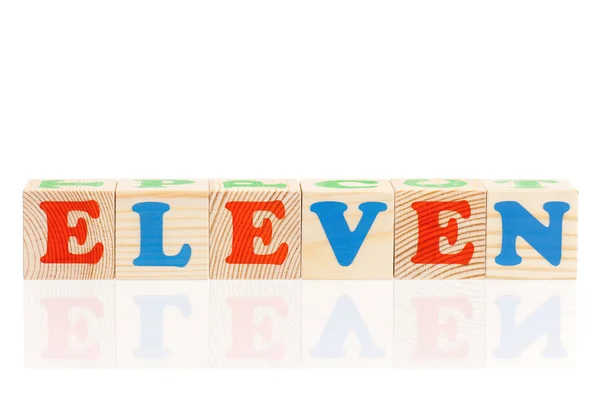 Cubes with letters — Stock Photo, Image