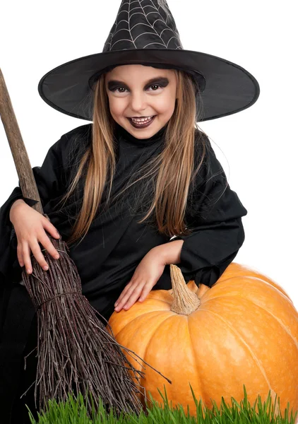 Kind in Halloween kostuum — Stockfoto