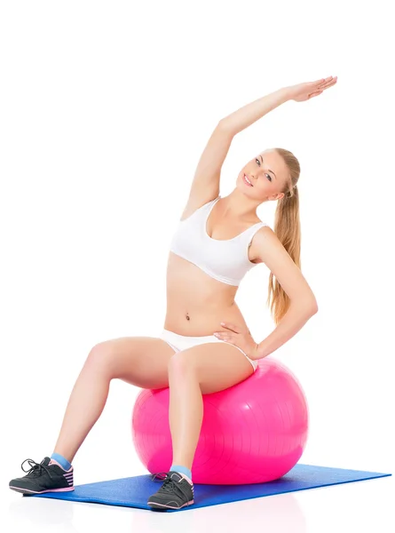 Fitness-Frau — Stockfoto