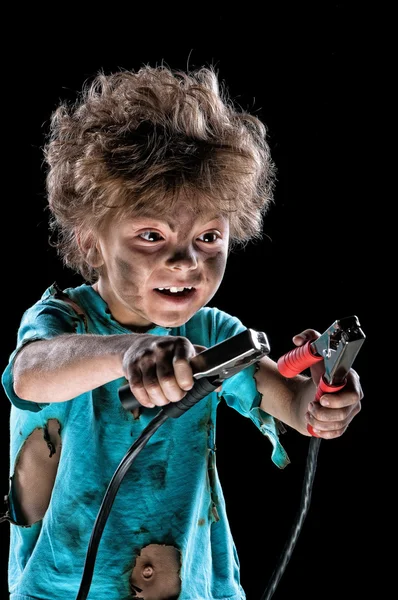 Little electrician — Stock Photo, Image
