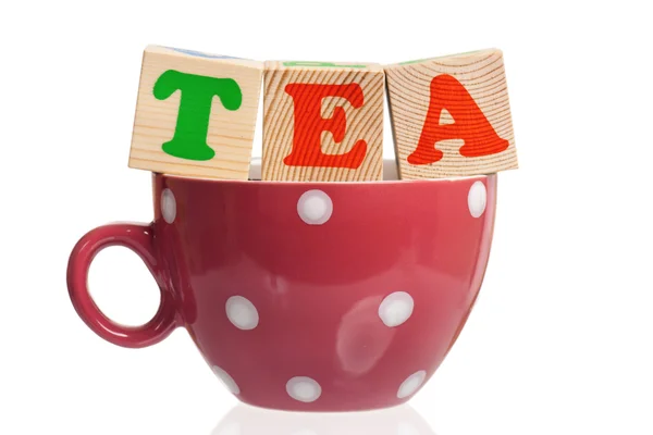 Word tea — Stock Photo, Image