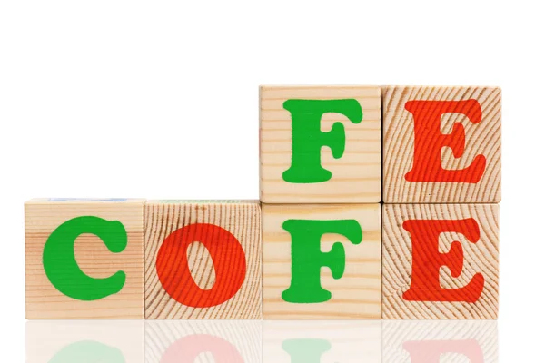 Woord koffie — Stockfoto
