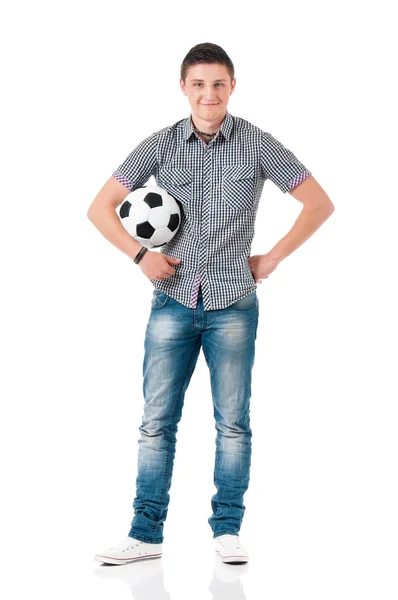 Man med boll — Stockfoto