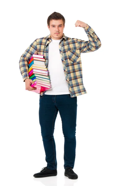 Estudiante con libros — Foto de Stock