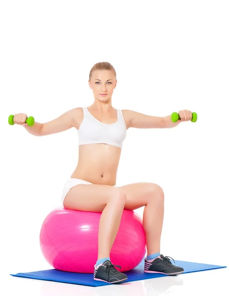 Fitness donna — Foto Stock