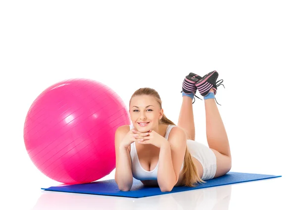 Fitness-Frau — Stockfoto