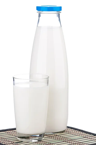 Fles melk — Stockfoto