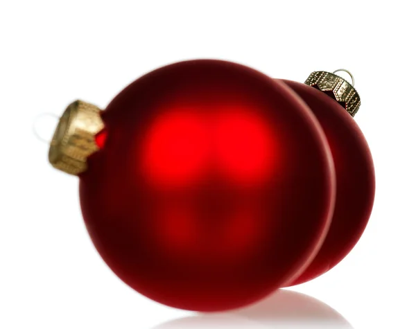 Red baubles — Stock Photo, Image