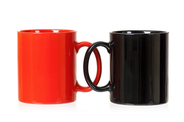 Bunte Tassen für Kaffee oder Tee — Stockfoto