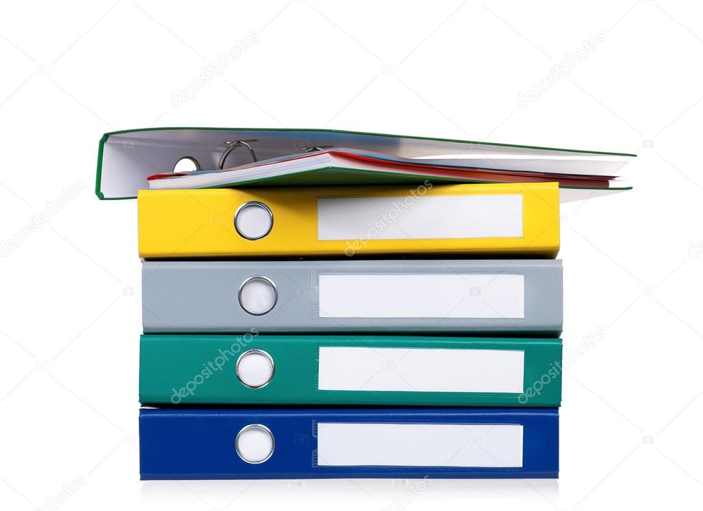 Colorful office folders