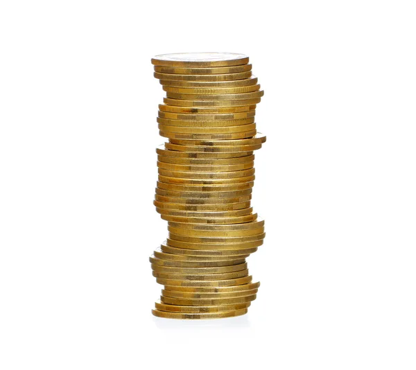 Вежі монети — стокове фото