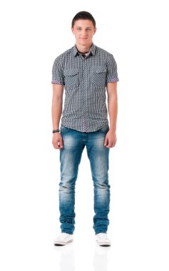 adam tam uzunlukta portresi