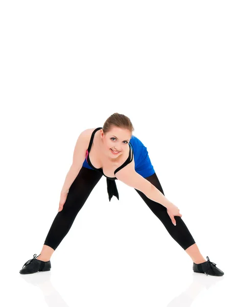 Fitness woman doing fitness exercise — Stock Photo, Image