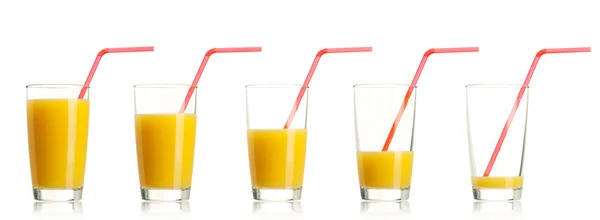 Set of orange juice — Stock Photo, Image