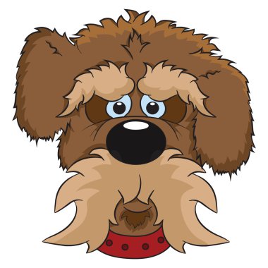 Köpek vektör portresi