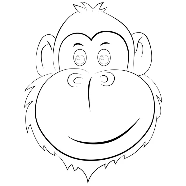 Vetor de macaco feliz —  Vetores de Stock