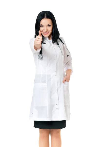 Doctora con estetoscopio — Foto de Stock