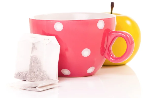 Tea cup with teabag — Stock Photo, Image