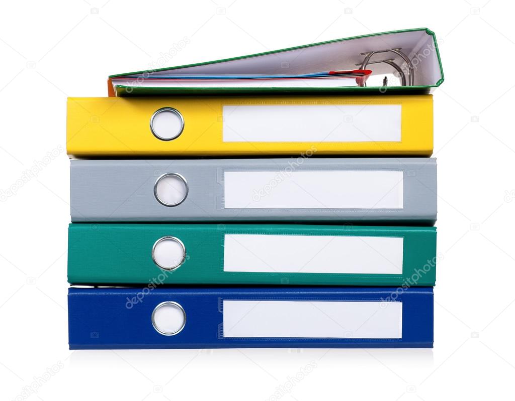 Colorful file folders