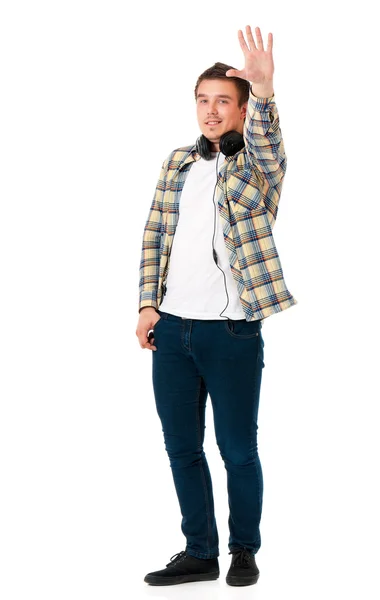 Joven hombre moderno con auriculares —  Fotos de Stock