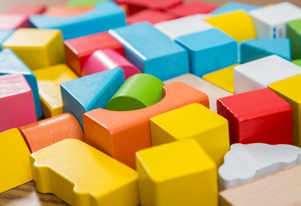 Sorted wooden toy Block — Stock Photo, Image