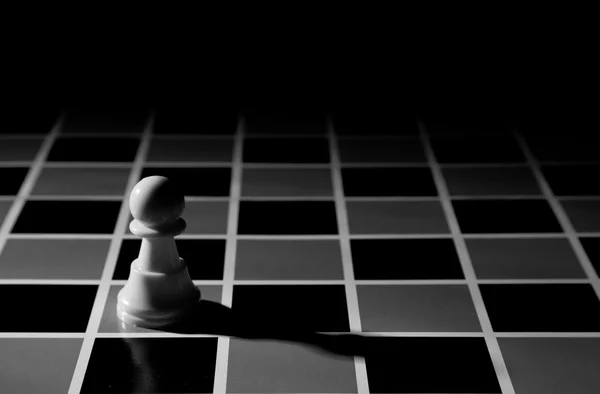 Chess piece on the board background — Stock Photo, Image