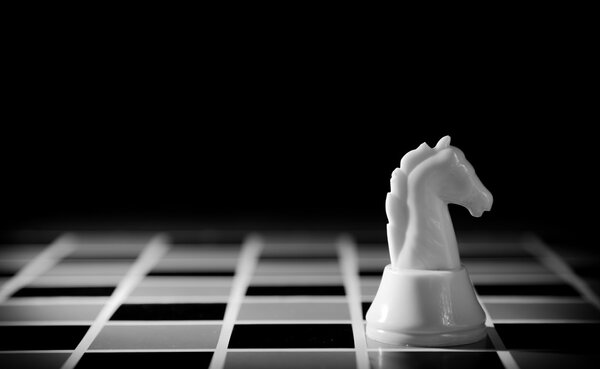 chess piece on the board background