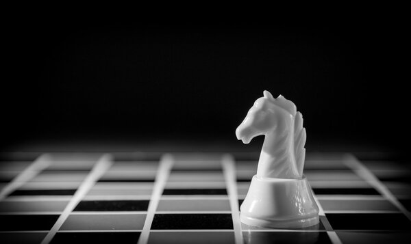 chess piece on the board background