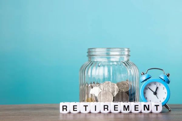 Sparar Pengar Till Pensionsplanen Begreppet Pensionering — Stockfoto