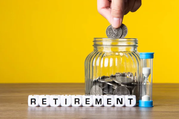 Sparen Für Die Altersvorsorge Konzept Für Den Ruhestand — Stockfoto