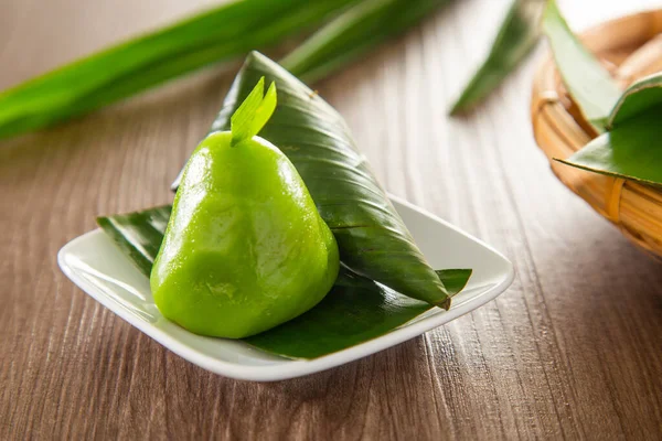 Kuih Koci Tradicional Tarta Dulce Nyonya Malaya — Foto de Stock