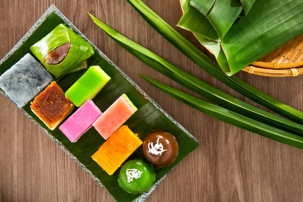 Malaysia Beliebtes Süßes Dessert Oder Einfach Als Kuih Bekannt — Stockfoto