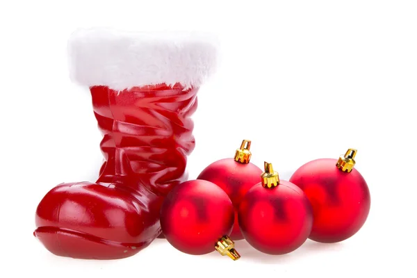 Santa boots — Stock Photo, Image