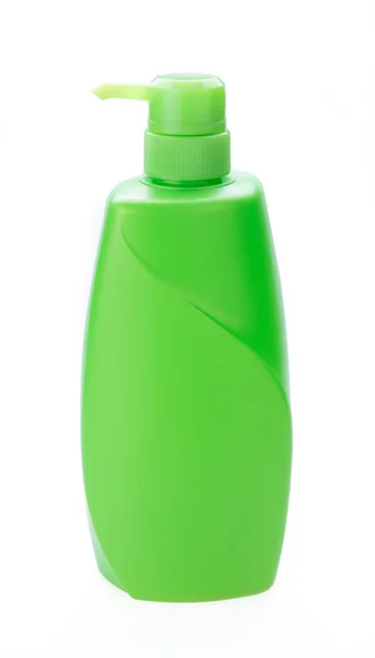 Grüne Shampooflasche — Stockfoto