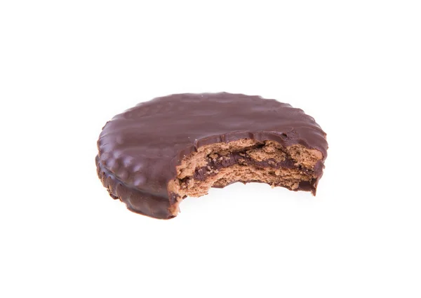 Biscuit rond au chocolat — Photo