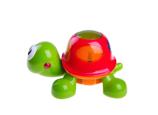 Kinderspielzeug grüne Schildkröte — Stockfoto