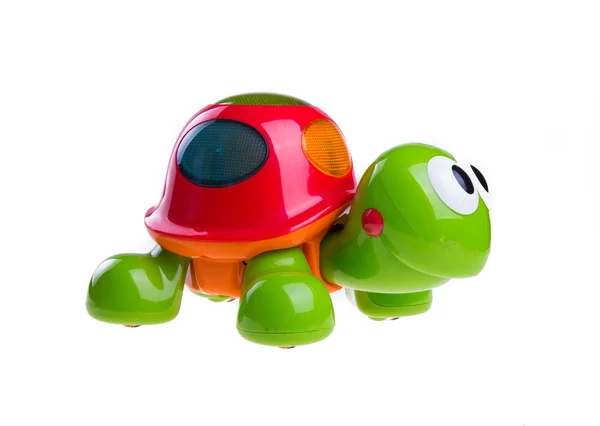 Children's toy green turtle — Stock Photo, Image