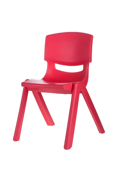 Cadeiras de plástico vermelho — Fotografia de Stock