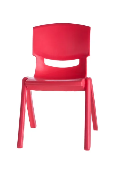 Chaises en plastique rouge — Photo