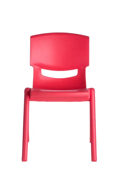 Red plastic chairs — Stock Photo, Image