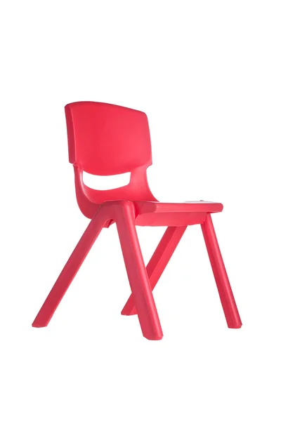 Sedie in plastica rossa — Foto Stock
