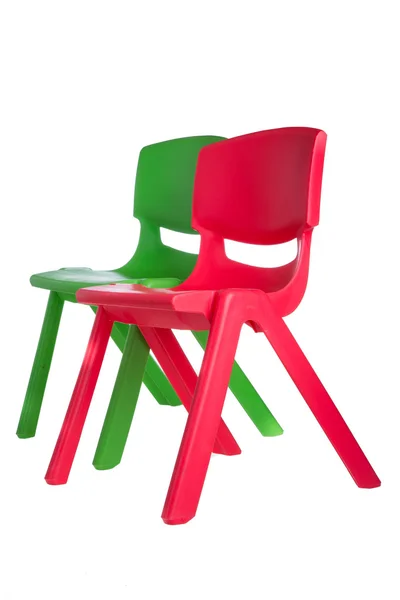 Cadeiras de plástico — Fotografia de Stock