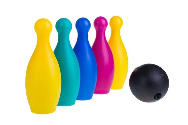 Skittles de plástico colorido — Fotografia de Stock