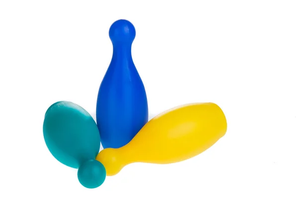 Colorful plastic skittles — Stock Photo, Image